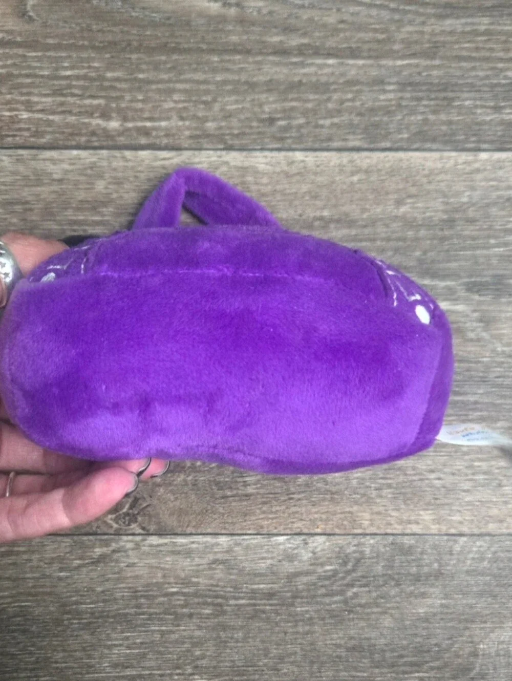 Haute Diggity Dog PAWLENCIAGA Purple Plush Dog Purse Toy Medium NWOT
